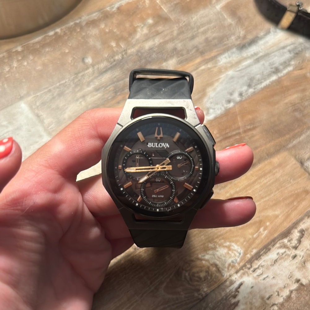 Bulova Curve Men's Black Watch